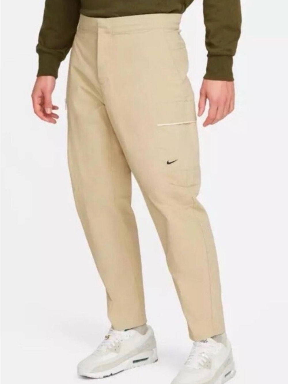 Nike Sportswear Style Essentials Tan Utility Pants. Sz M